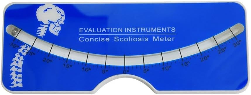 Physical therapy scoliosis measuring device 