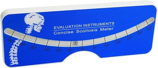 Spine rotation angle reader for scoliosis 