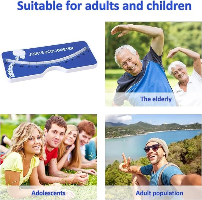 Portable spine angle measuring device 