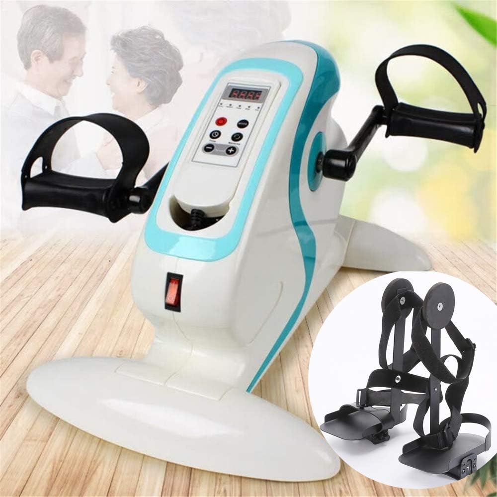 Motorized Leg Exerciser with Support Straps 
