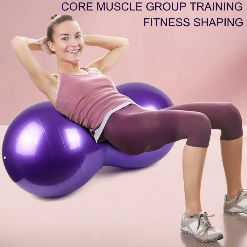 anti burst peanut ball for physical therapy exercises 