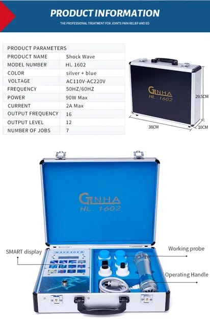Multi-Head Shockwave Machine for Therapy 