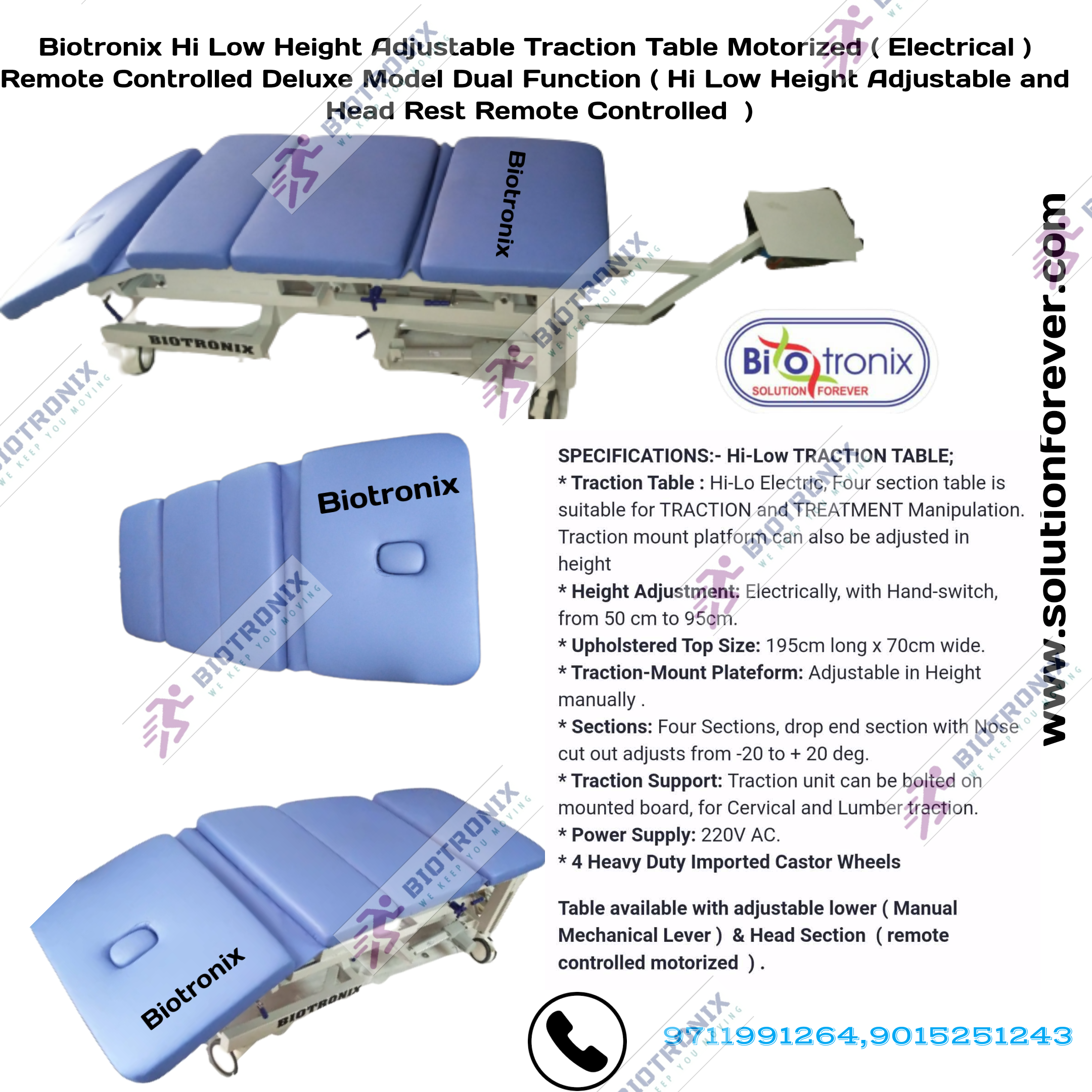 Remote Controlled Traction Table 
