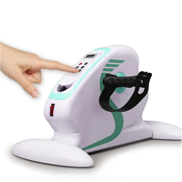 plug-in electric rehab cycle with display