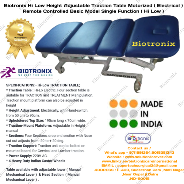 Dual Purpose Physiotherapy Table