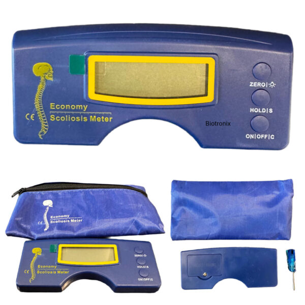 Digital scoliosis measuring meter