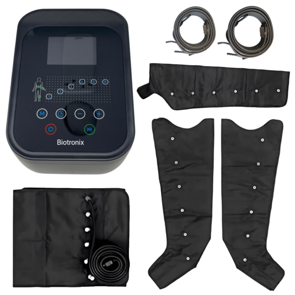 2 leg sleeves, 1 waist sleeve, 1 arm sleeve included